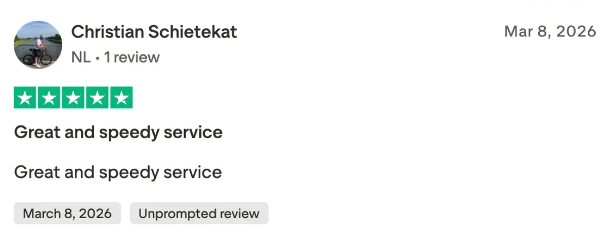 Trustpilot 5 stjärnor verifierad recension IPTV Sverige