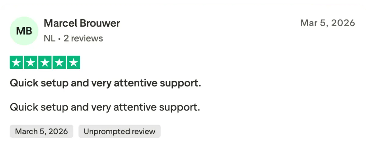 Trustpilot rekommendation IPTV Sverige leverantör