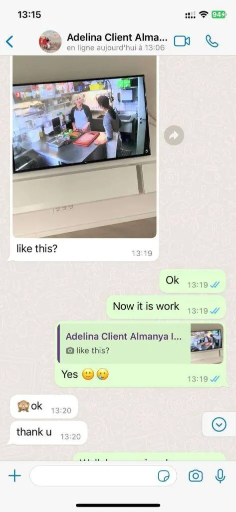 WhatsApp beställning och snabb leverans av IPTV länk
